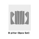 New Interior Carbon Trim Sticker B Pillar for Hyundai Palisade 2019+ (8 Pcs Set)