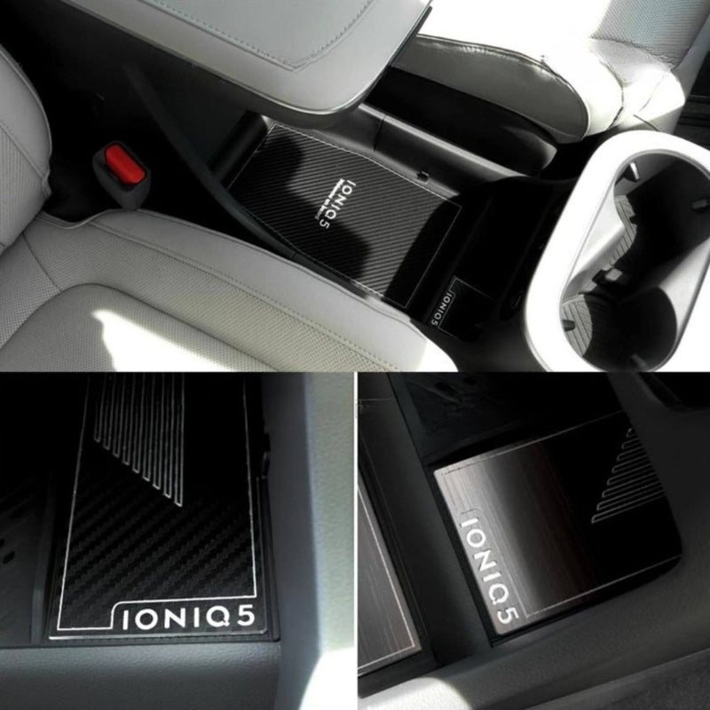 New Interior Console Box Aluminum Tuning Molding Anti-Scratch for Hyundai Ioniq5