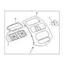 GM OEM Instrument Panel Dash-Center Fascia Cover High Glossy for Chevrolet Spark 13 - 15