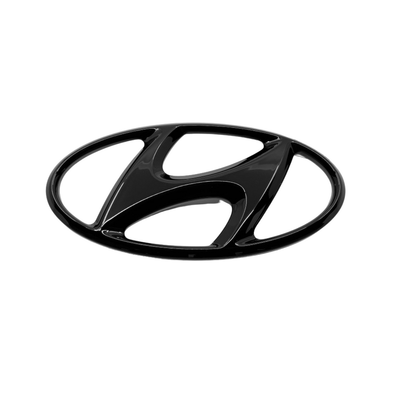 Rear H logo Emblem 1p High-Glossy Black Painted for Hyundai Veloster N 19-22