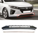 Genuine Front Bumper Lower Grille + Brown Molding Set for Hyundai Ioniq 17-19