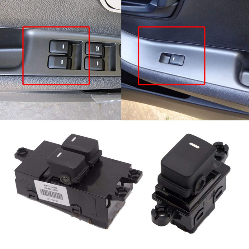 OEM Front Power Window Switch 2P Set LH RH for Kia Picanto Morning 2011-2016