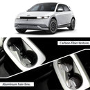 Interior Cup Holder Pad Aluminum Tuning Molding Anti-Scratch for Hyundai Ioniq5