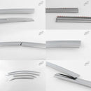 Chrome Window Vent Visor Rain Guard 4PCS Set D212 for Kia Picanto 2017-2021