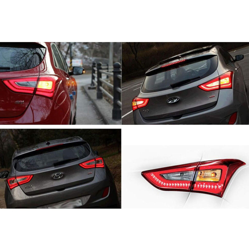 Nuevo juego de 4 piezas de lámpara de luz trasera LED OEM para Hyundai Elantra GT i30 12-16 