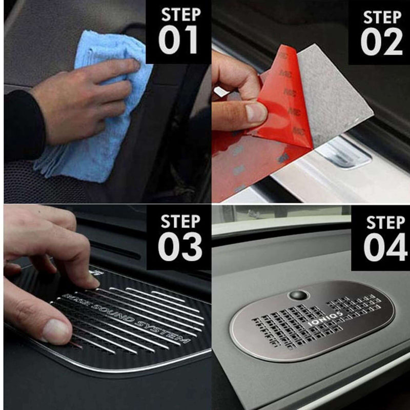 New Interior Dashboard Speaker Aluminum Molding Anti-Scratch for Hyundai Ioniq5