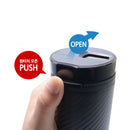 Bullsone Solar Charging LED Car Ashtray with Lid Cup Holder Smoke Remover