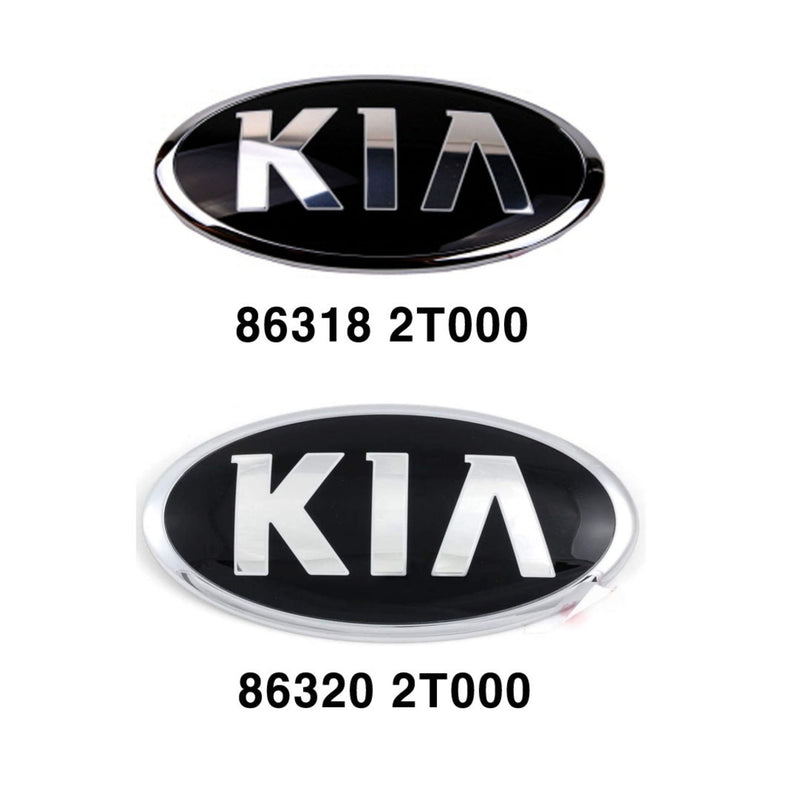 OEM Kia Logo Rear Trunk Lid & Front Bumper Emblem Set for Kia Optima 2011-2015