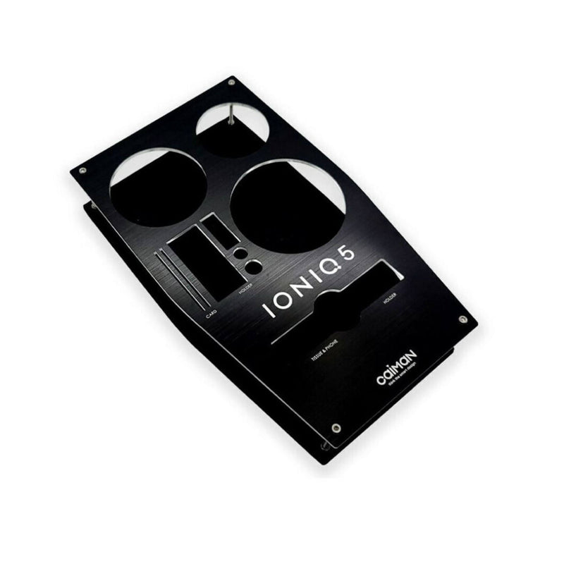 Center Console Cup Holder Multi Strorage Carbon Black for Hyundai Ioniq5 21-22