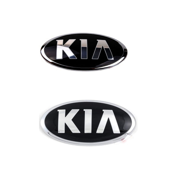 OEM Kia Logo Rear Trunk Lid & Front Bumper Emblem Set for Kia Optima 2011-2015