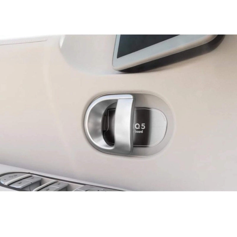 Calcomanía para interiores, captura de puerta, moldura de aluminio antiarañazos para Hyundai Ioniq5