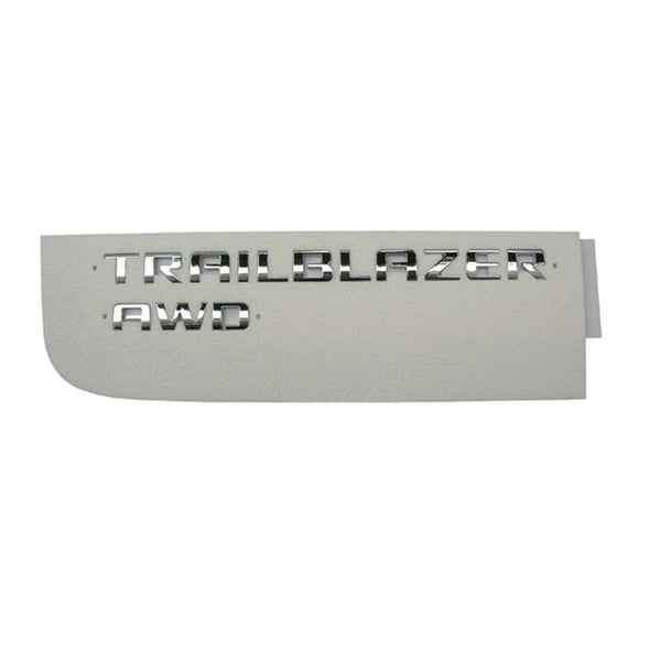 Genuine GM 'Trailblazer' AWD Lettering Silver Nameplate 42764316 for Chevrolet Trailblazer