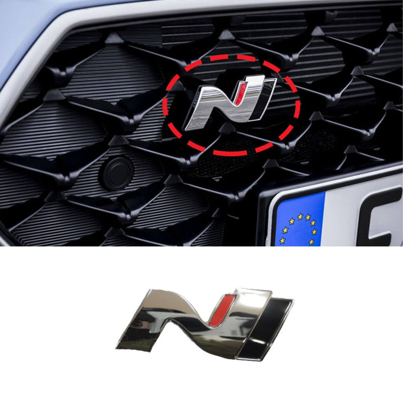 Genuine OEM Grille Emblem N Point Logo Badge for Hyundai Veloster N 19-22