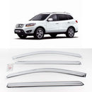 Chrome Window Sun Vent Visor Rain Guards for Hyundai Santa Fe CM 2006-2012