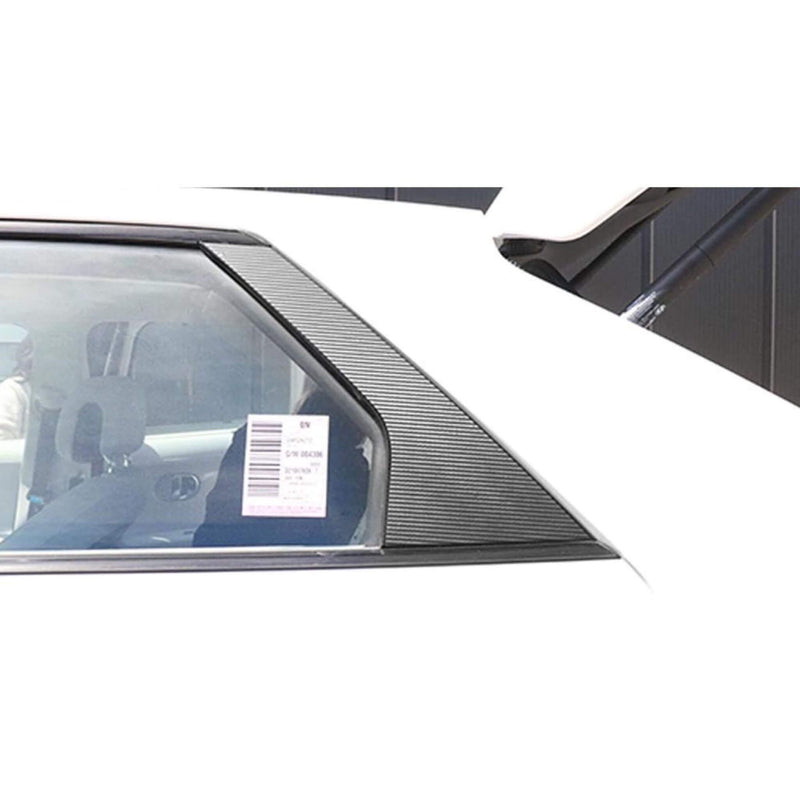 Calcomanía interior Cubierta de pilar B Holograma de carbono Antiarañazos para Hyundai Ioniq5
