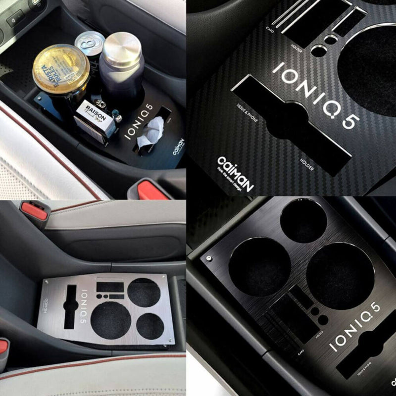 Consola central Portavasos Multi Strorage Carbon Black para Hyundai Ioniq5 21-22