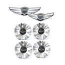 OEM Wheel Center Cap 4p + Hood Top + Rear Emblem 2p for Hyundai Genesis 10-12