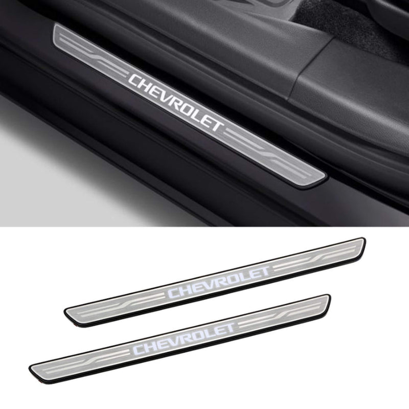 Illuminated LED Sill Plates Front Doors Stainless Steel