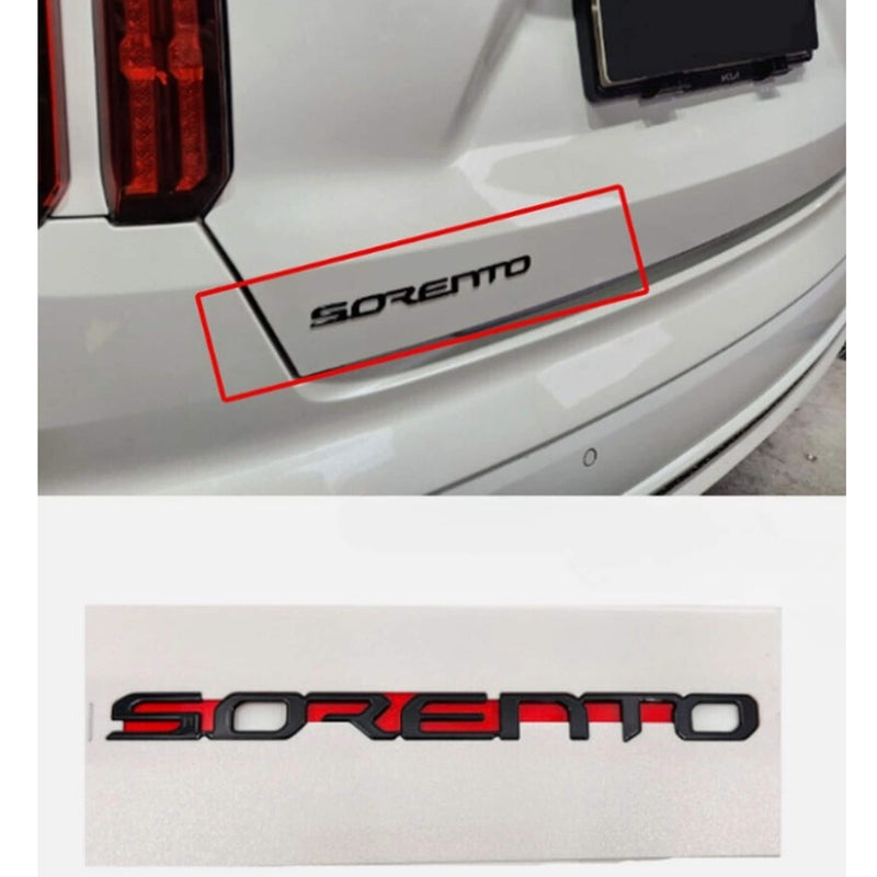 OEM High Glossy Trunk Lettering Black Emblem for Kia New Sorento 2023+