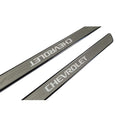 Umbrales LED iluminados para puertas delanteras de acero inoxidable