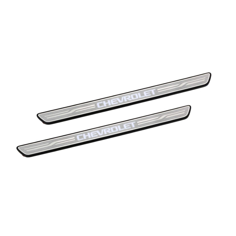Illuminated LED Sill Plates Front Doors Stainless Steel