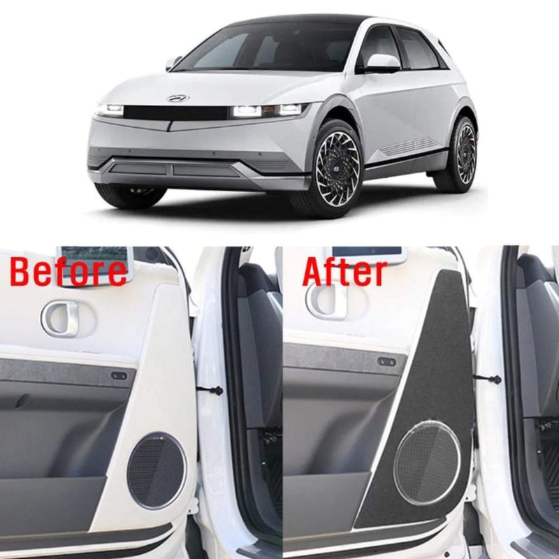 Speaker Cover Felt Carbon Anti-Scratch Black Front + Rear 4p for Hyundai Ioniq5