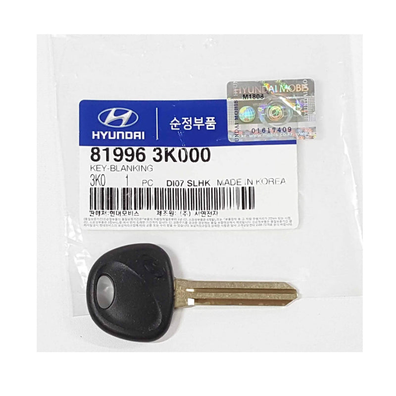 Nueva llave ciega sin cortar genuina Oem 819963K000 para Hyundai Sonata NF 2006-2010