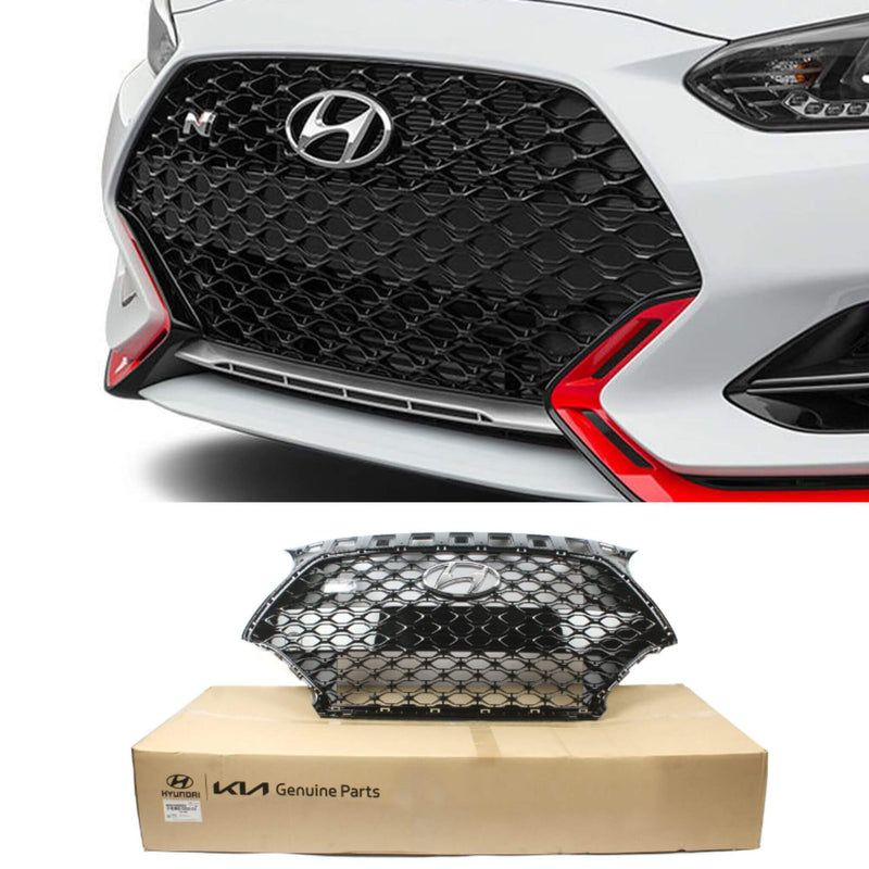 Genuine OEM Grille Radiator Front With Emblem for Hyundai Veloster N 2019-2022