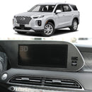Calcomanía interior de carbono para centro de navegación para Hyundai Palisade (juego de 3 piezas)