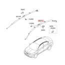 Genuine OEM Hatchback Curtain AirBag Module LH Driver for Hyundai Accent 2012-2014