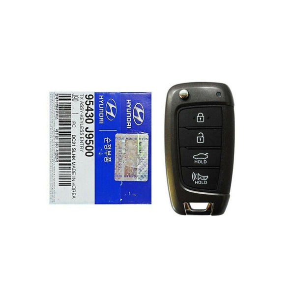 NUEVO OEM Flip Remote Keyless Hoja de llave plegable 95430J9500 para Hyundai KONA 18+ 