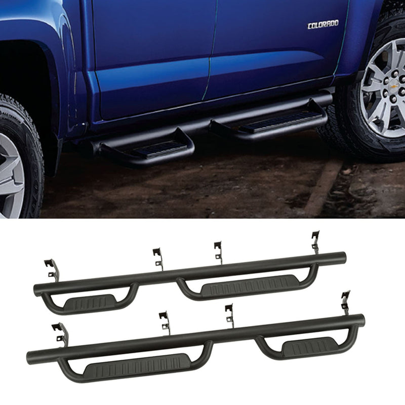 New GM OEM Chevrolet Colorado GMC Canyon 3" Round Off Load Black Assist Side Steps