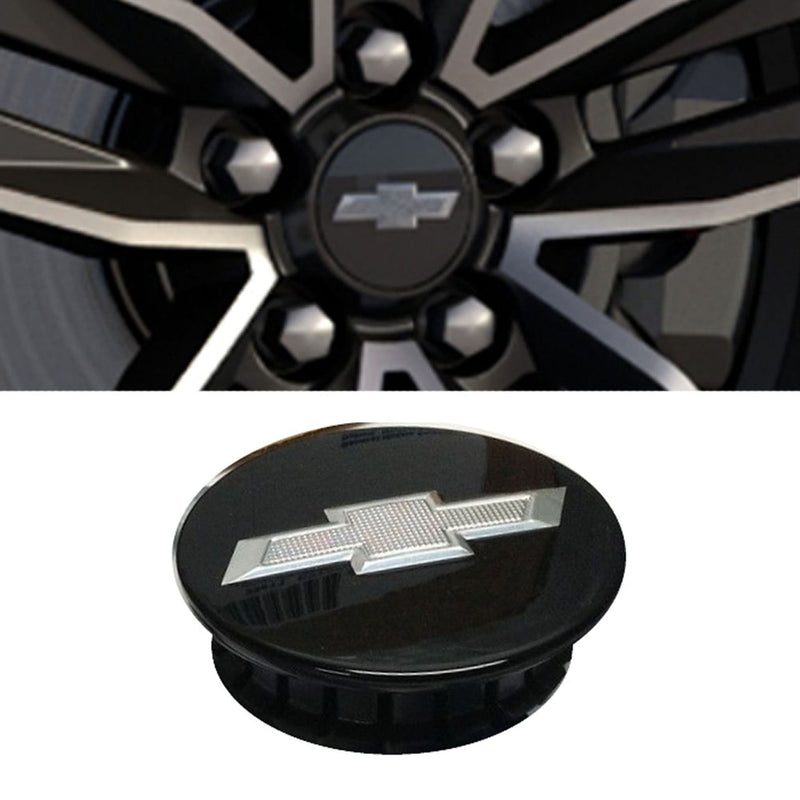 GM 4pcs Chevrolet Colorado &amp; Traverse Negro Center Wheel Hub Caps para rueda de 17"/18" / GM 23115617 