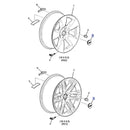 GM OEM Chevrolet Colorado &amp; Traverse Negro Center Wheel Hub Caps para rueda de 17"/18" / GM 23115617 