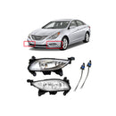 OEM Front Fog Light Lamp LH+RH+Connector Full Set for Hyundai Sonata YF 10-14