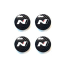 OEM L1529AP110 N logo Carbon Fiber Wheel Hub Cap 4p for Hyundai Elantra N 22-23