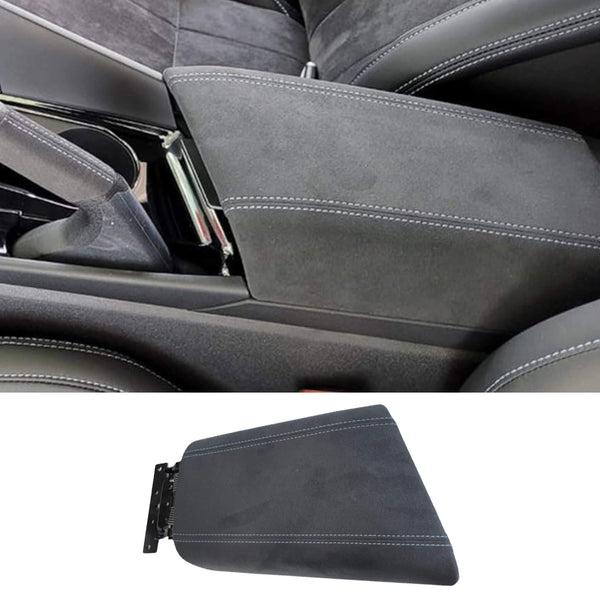 NUEVA consola de reposabrazos de gamuza Alcantara genuina para Hyundai Elantra N