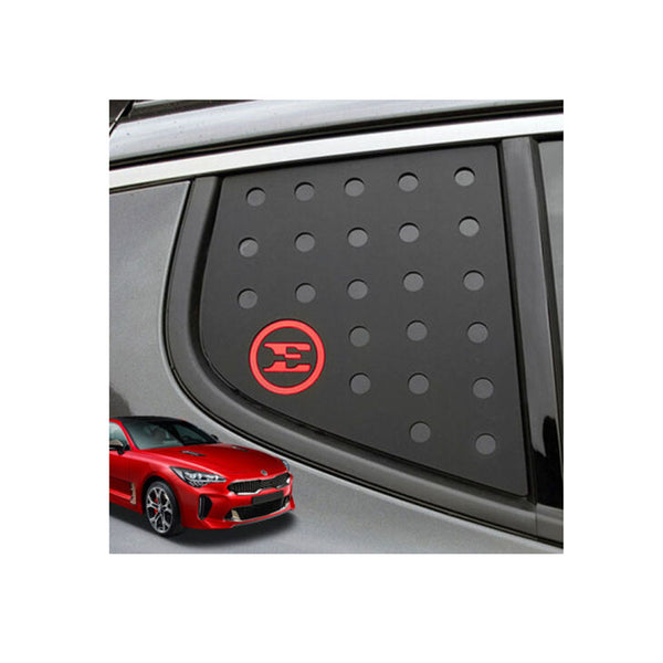 New C Pillar Glass Red Sports Plate Hole E Logo Molding for Kia Stinger 18-22
