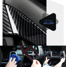 Cubierta de moldura de línea de engranajes negro carbón brillante Tuning 1p para Hyundai Elantra N