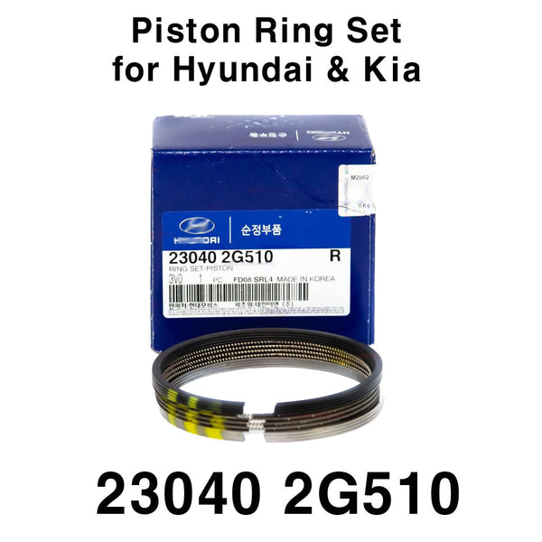 Genuine OEM 23040 2G510 Engine Piston Ring Set for HYUNDAI KIA Vehicles Model