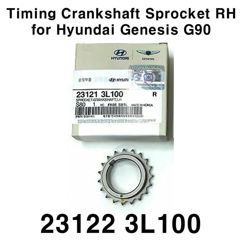 Timing Crankshaft Sprocket RH 23122 3L100 for Hyundai Genesis G90 G70 2017-2019