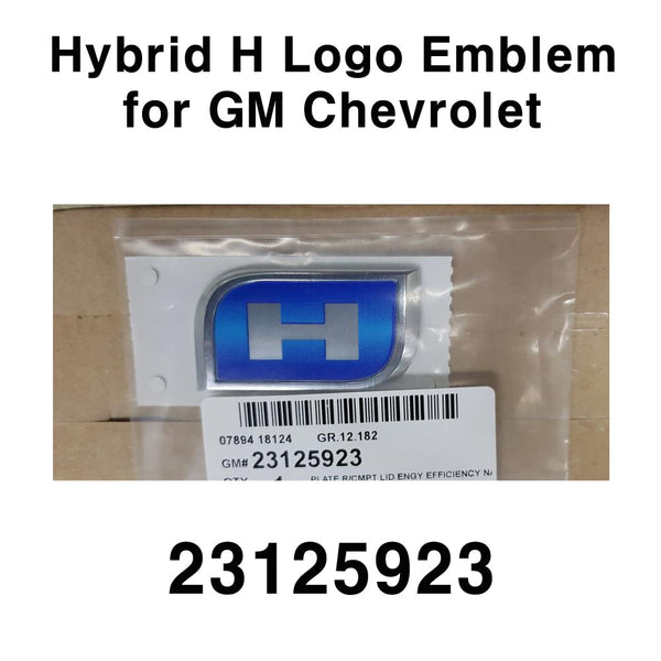 GM OEM Hybrid H Logo Rear Trunk Chrome Emblem Badge for Chevrolet Malibu 16-17