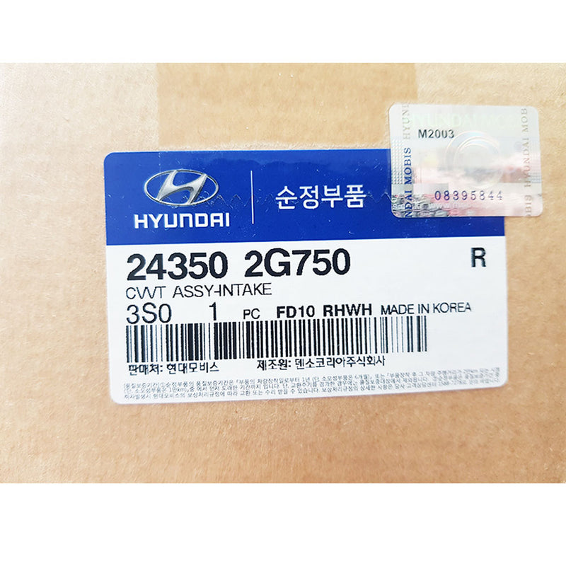 Genuine 243502G750 OEM CVVT Assy Intake for Hyundai Kia 2.0L 2.4L / 2011-2016