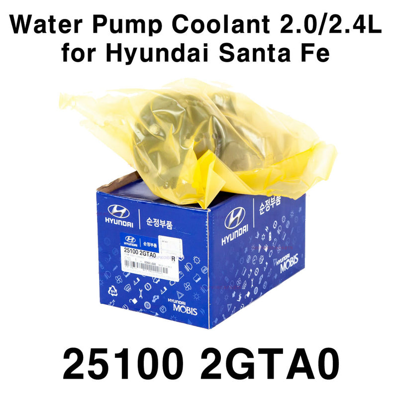 Refrigerante de bomba de agua OEM 2.0/2.4L 251002GTA0 para Hyundai Santa Fe Sport 2017-2018