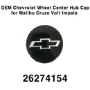OEM Chevrolet Black Color Wheel Center Hub Cap 1Pcs for Malibu Cruze Volt Impala