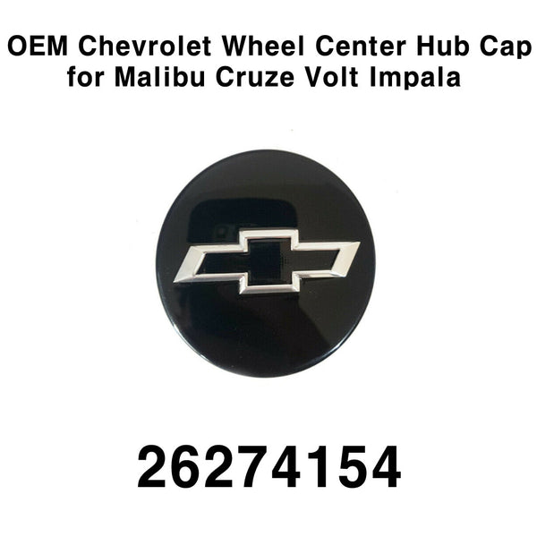 OEM Chevrolet Black Color Wheel Center Hub Cap 1Pcs for Malibu Cruze Volt Impala