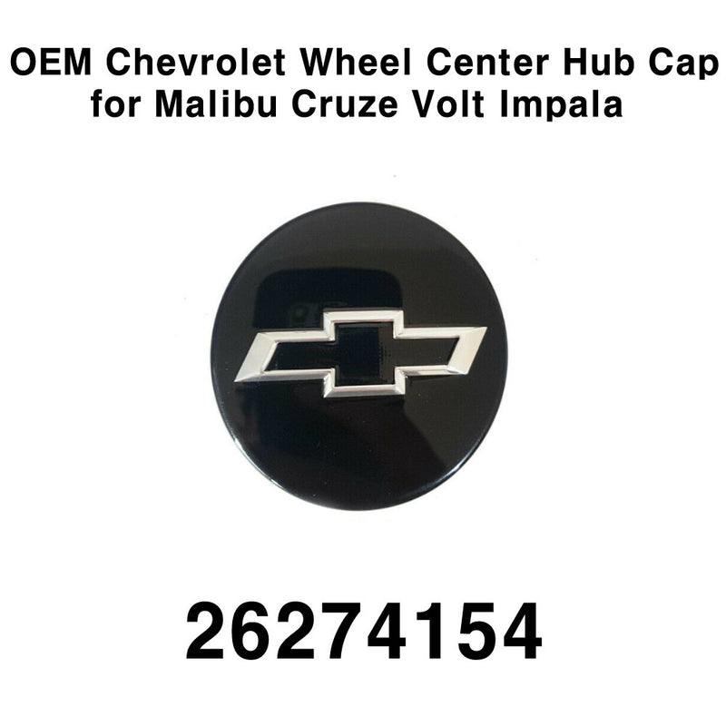 OEM Chevrolet Black Color Wheel Center Hub Cap 1Pcs for Malibu Cruze Volt Impala