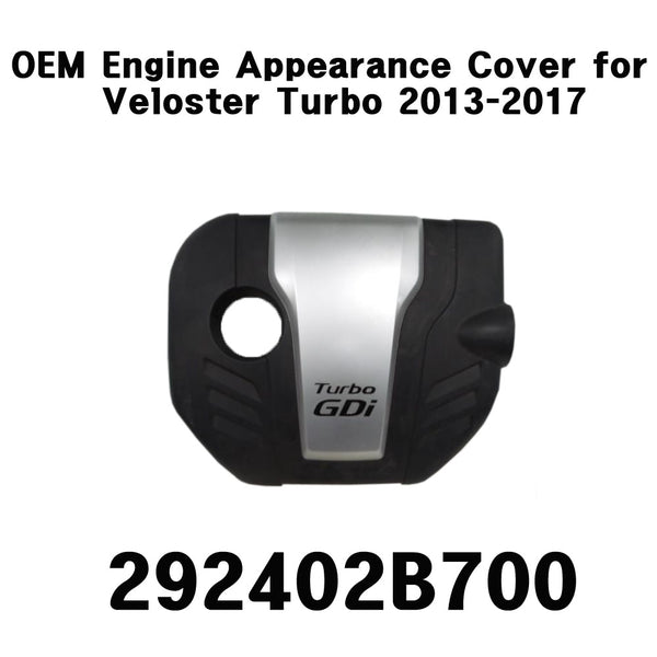 Cubierta de apariencia de motor genuino 292402B700 para Hyundai Veloster Turbo 2013-2017