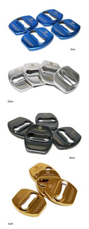 Nueva cubierta de acero inoxidable Stinger Door Striker Cover 4pcs para Kia Stinger 17-18 NEGRO 