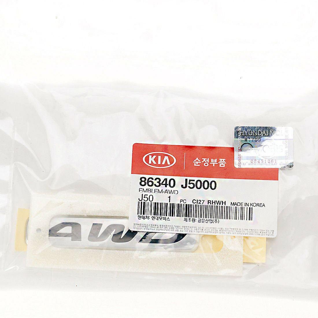 thumbnail image 2 of Genuine Kia Stinger AWD Emblem – Rear Trunk Nameplate Badge 86340 J5000 (2017-2018) 2 of 5